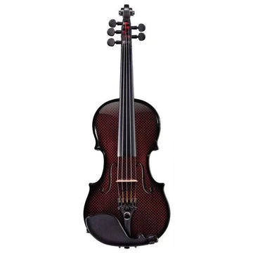 Glasser AE Carbon Composite Acoustic-Electric Violin, 5-String Red