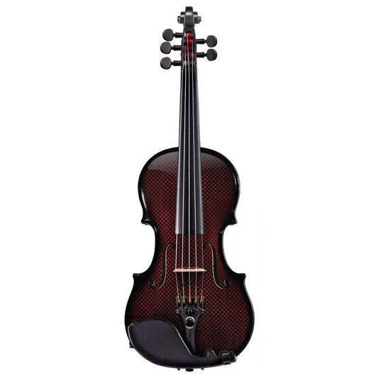 Glasser AE Carbon Composite Acoustic-Electric Violin, 5-String Red