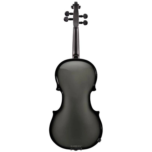 Glasser AEX Carbon Composite Acoustic-Electric Violin, 4-String Gunmetal