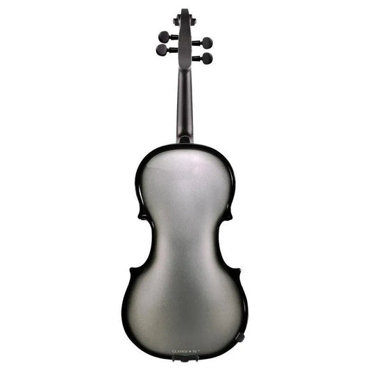 B-STOCK Glasser AEX 4-string Carbon Composite Acoustic-Electric Violin, Silver Metallic - Electric Violin Shop