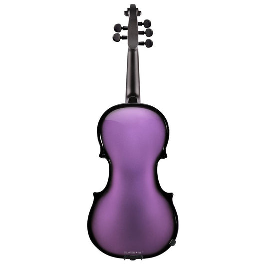Glasser AEX Carbon Composite Acoustic-Electric Violin, 5-String Purple