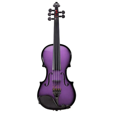 Glasser AEX Carbon Composite Acoustic-Electric Violin, 5-String Purple