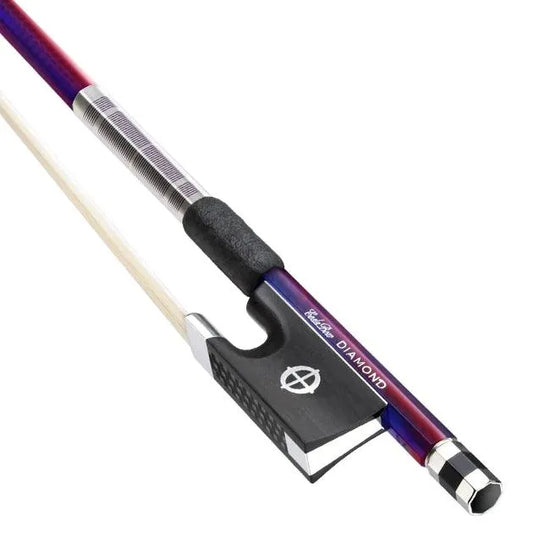 CodaBow Chroma Diamond SX violin bow, Ruby Amethyst Prismatic - Electric Violin Shop