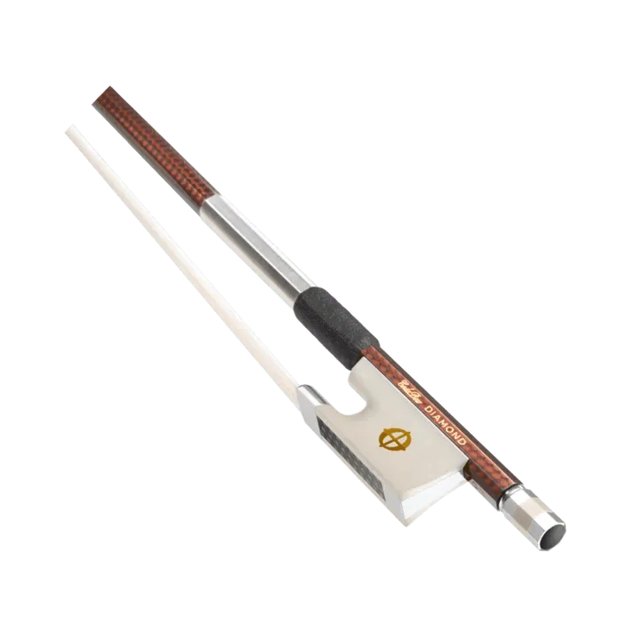 CodaBow Diamond GX violin bow, Xebony Alabaster frog - Electric Violin Shop