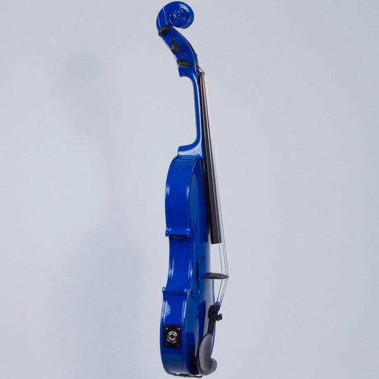 Wood Violins Concert Deluxe 5-string, Electric Blue - Electric Violin Shop