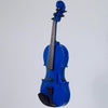 Wood Violins Concert Deluxe 5-string, Electric Blue - Electric Violin Shop