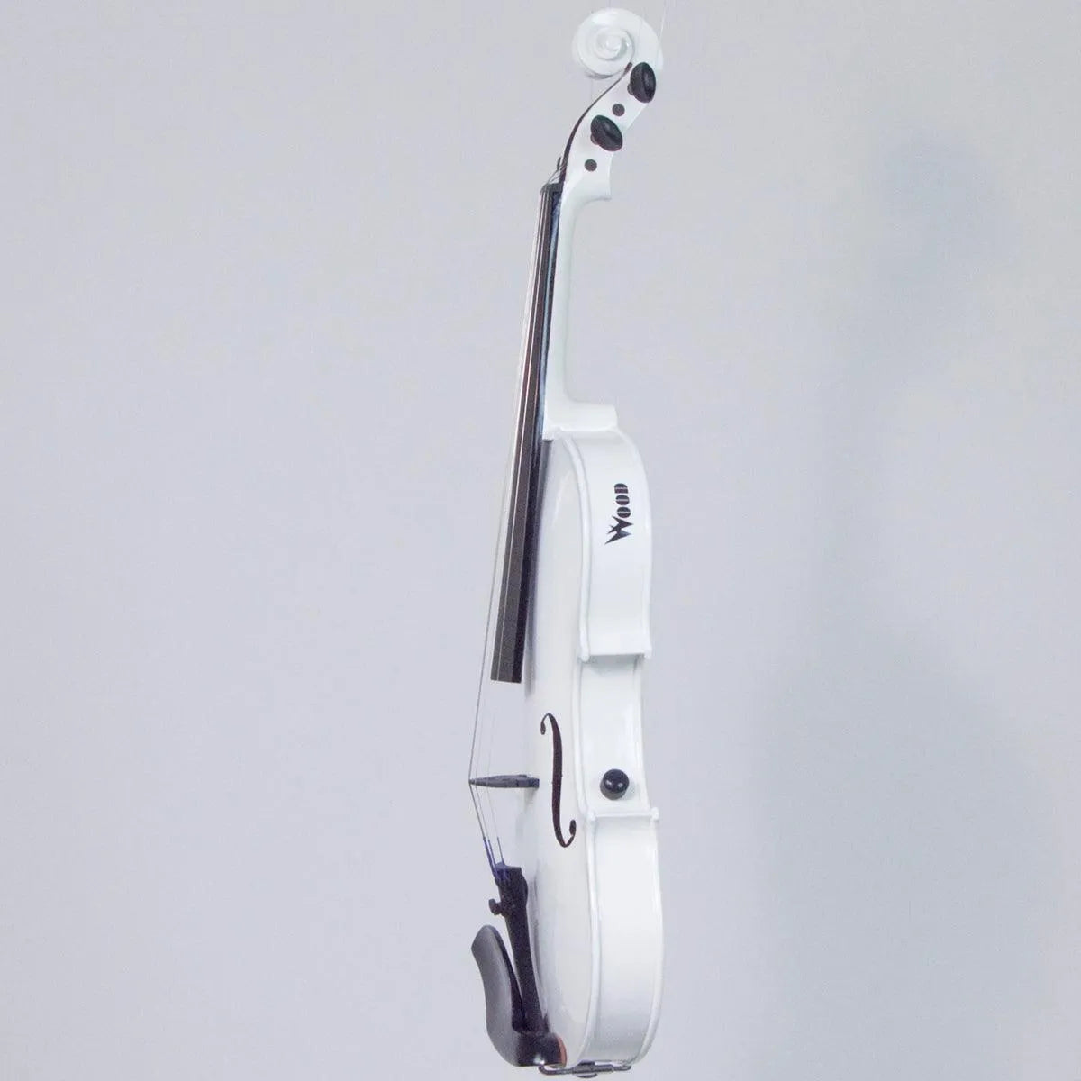 Wood Violins Concert Deluxe 4-string, White - Electric Violin Shop