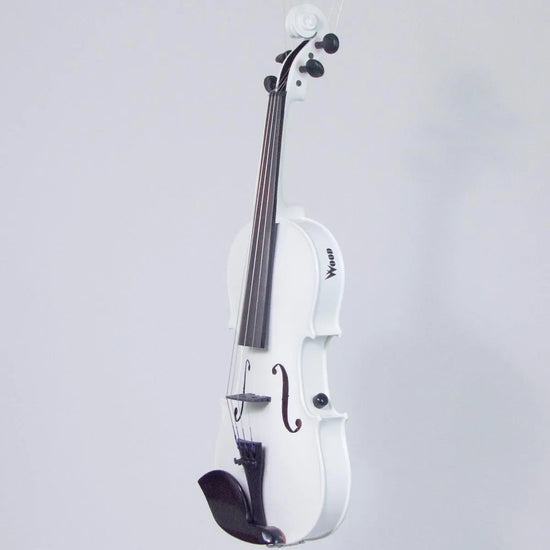 Wood Violins Concert Deluxe 4-string, White - Electric Violin Shop