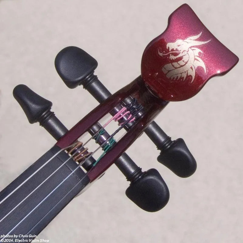 Bridge Aquila Dragon custom model, Bordeaux Pearl - Electric Violin Shop