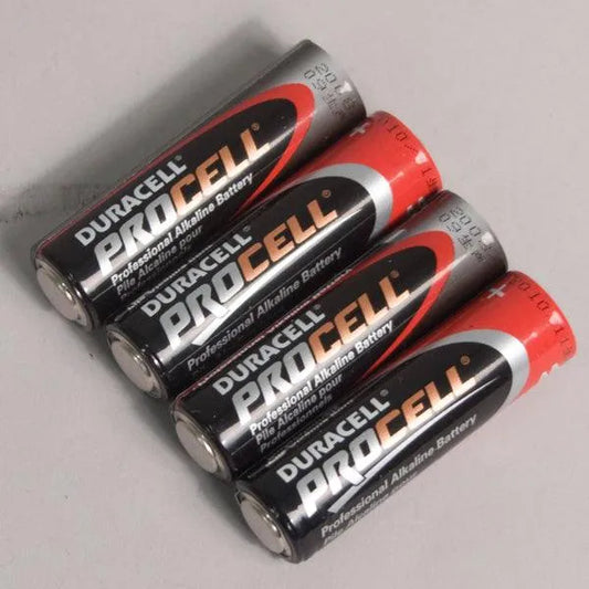 Battery, Duracell Procell AA (quantity 4) - Electric Violin Shop