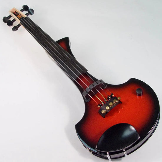 Cantini Earphonic 5-String Electric Violin with MIDI, Red/Black Sunburst - Electric Violin Shop