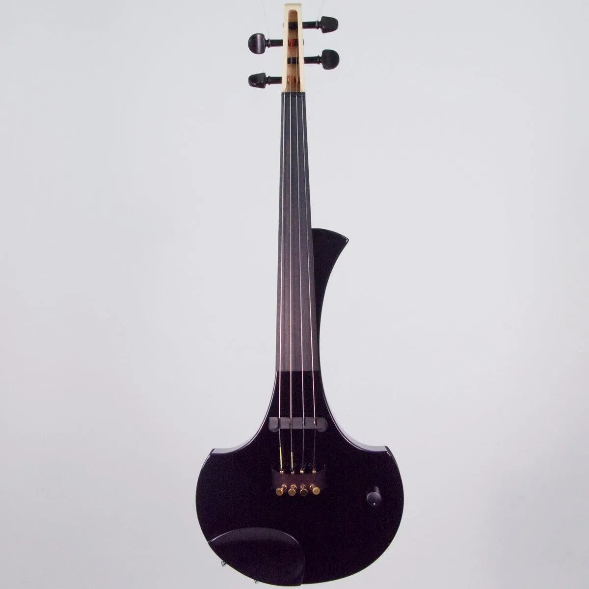 Cantini Earphonic Electric Violin with MIDI, Gloss Black - Electric Violin Shop