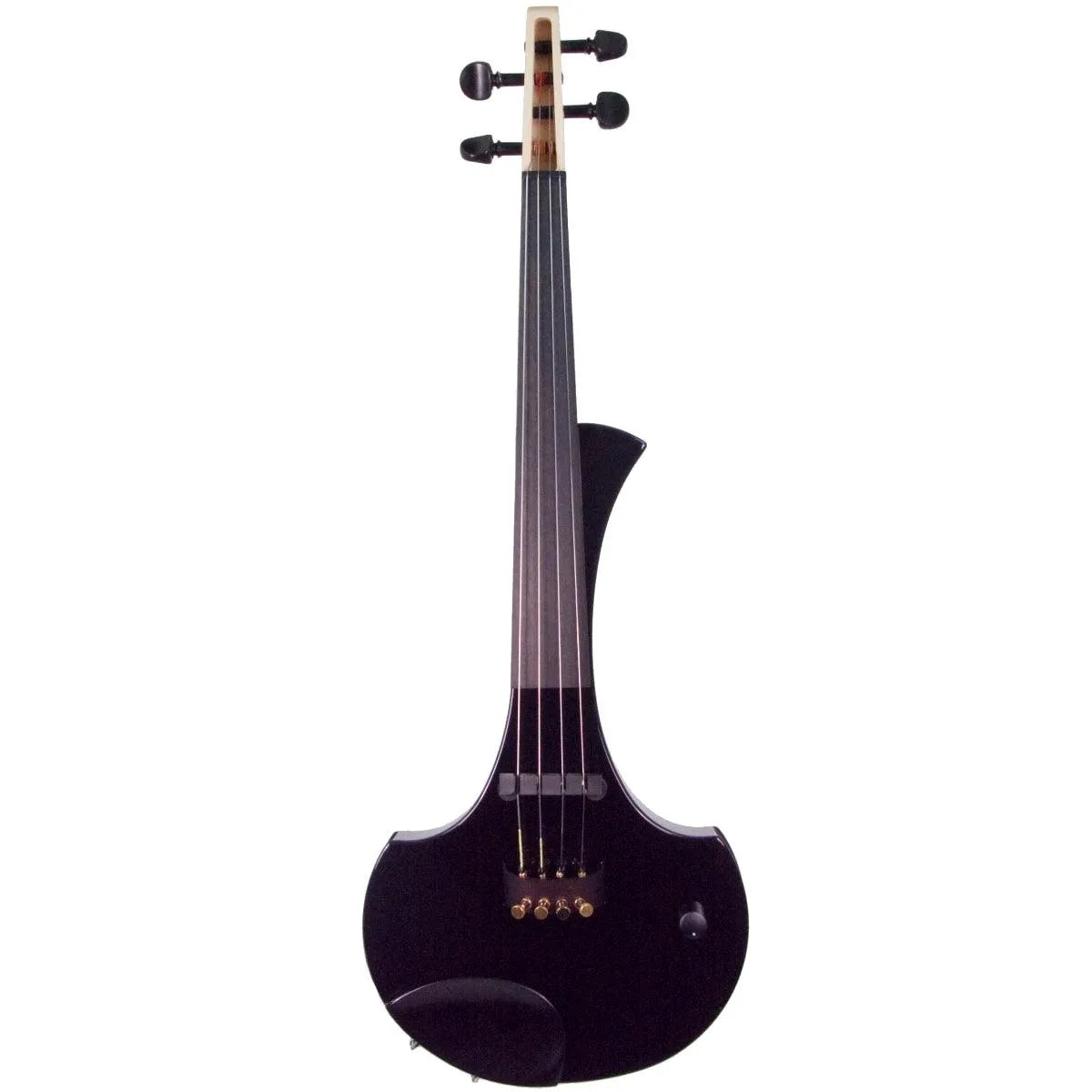 Cantini Earphonic Electric Violin with MIDI, Gloss Black - Electric Violin Shop