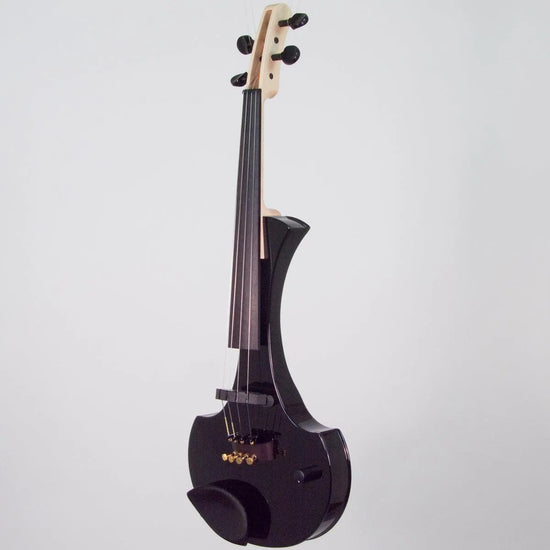 Cantini Earphonic Electric Violin with MIDI, Gloss Black - Electric Violin Shop