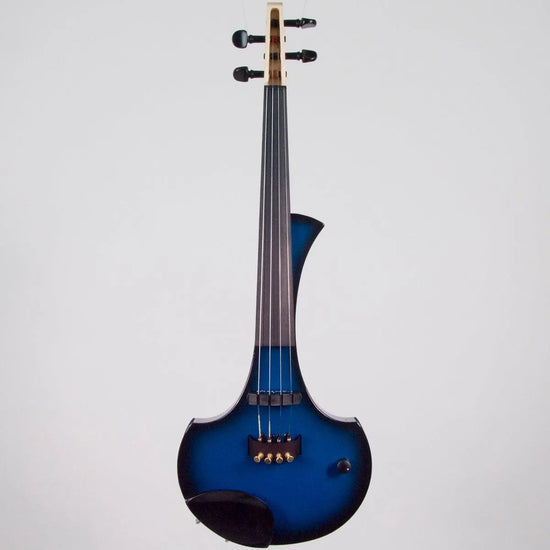 Cantini Earphonic Electric Violin with MIDI, Blue/Black Sunburst - Electric Violin Shop