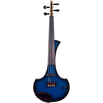 Cantini Earphonic Electric Violin with MIDI, Blue/Black Sunburst - Electric Violin Shop