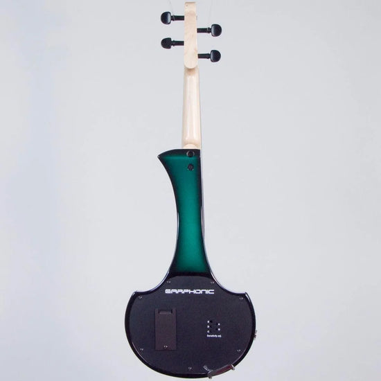 Cantini Earphonic Electric Violin with MIDI, Green/Black Sunburst - Electric Violin Shop