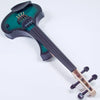 Cantini Earphonic Electric Violin with MIDI, Green/Black Sunburst - Electric Violin Shop