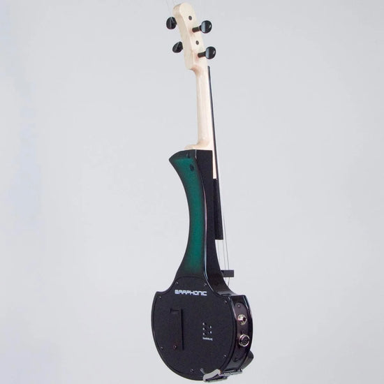 Cantini Earphonic Electric Violin with MIDI, Green/Black Sunburst - Electric Violin Shop