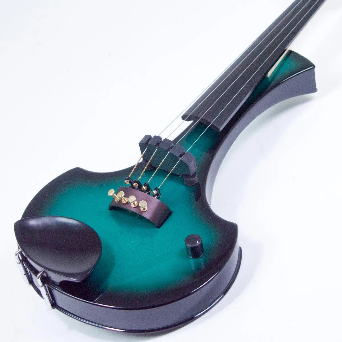 Cantini Earphonic Electric Violin with MIDI, Green/Black Sunburst - Electric Violin Shop