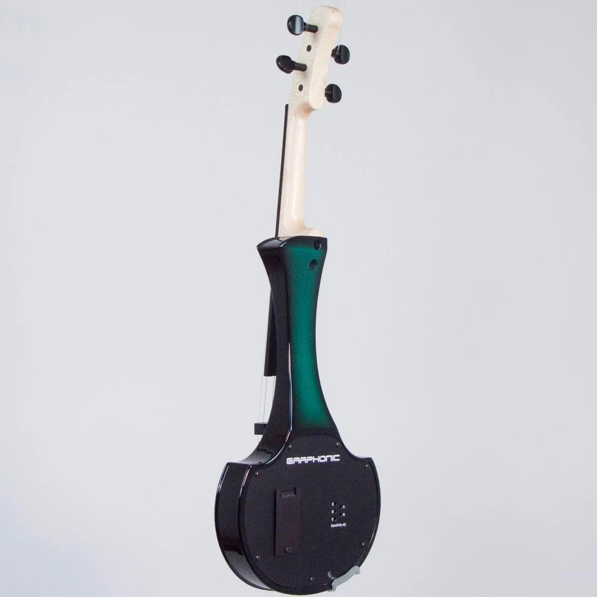 Cantini Earphonic Electric Violin with MIDI, Green/Black Sunburst - Electric Violin Shop