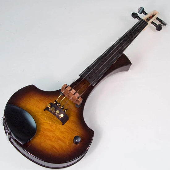 Cantini Earphonic Electric Violin with MIDI, Occhietto Tobacco Burst - Electric Violin Shop