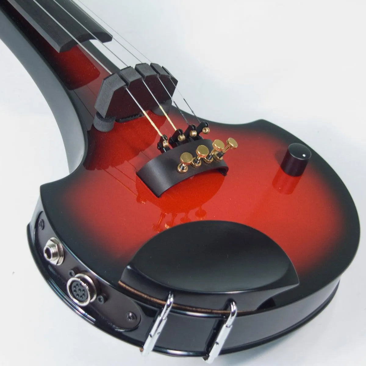 Cantini Earphonic Electric Violin with MIDI, Red/Black Sunburst - Electric Violin Shop