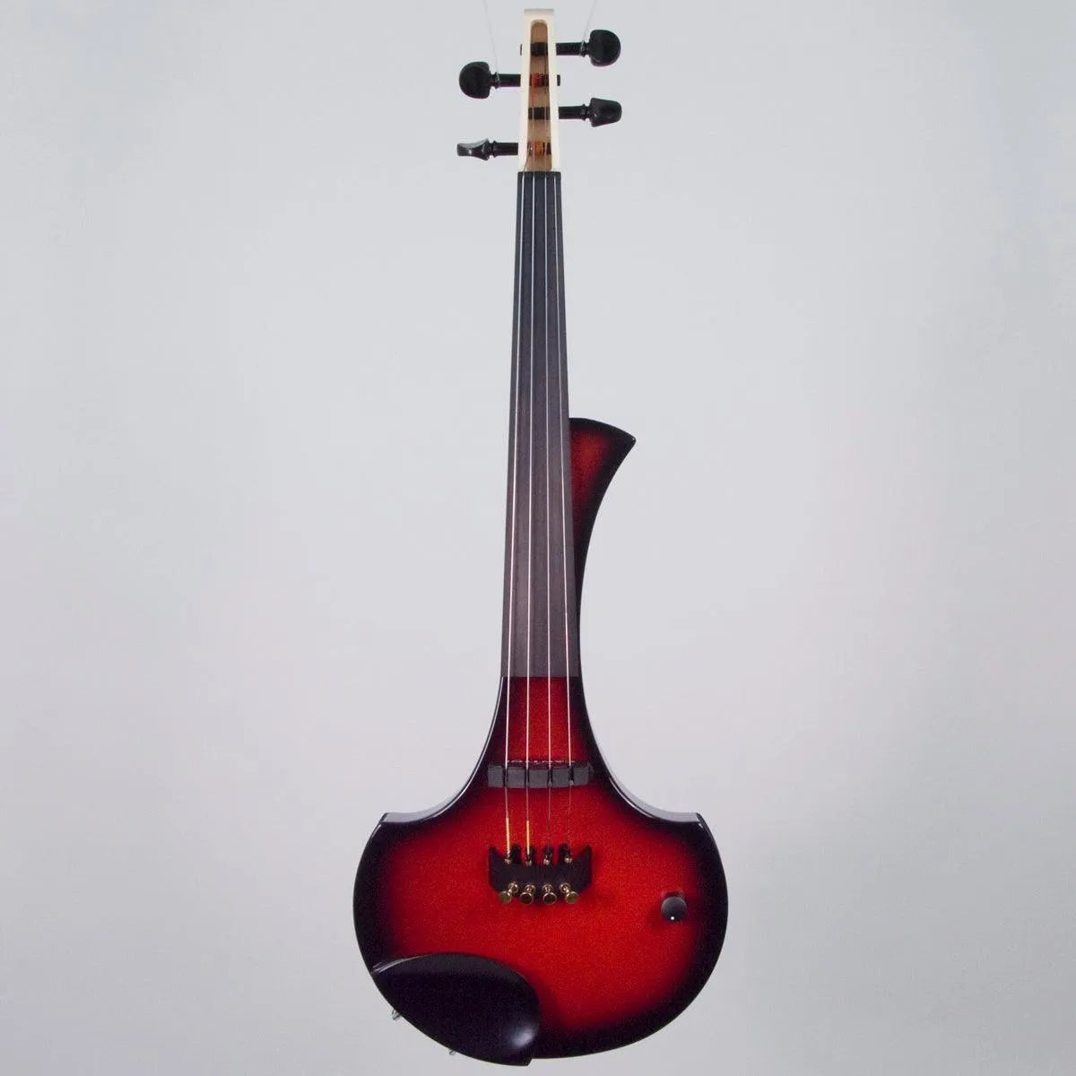 Cantini Earphonic Electric Violin with MIDI, Red/Black Sunburst - Electric Violin Shop