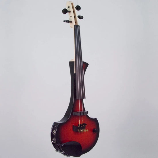 Cantini Earphonic Electric Violin with MIDI, Red/Black Sunburst - Electric Violin Shop