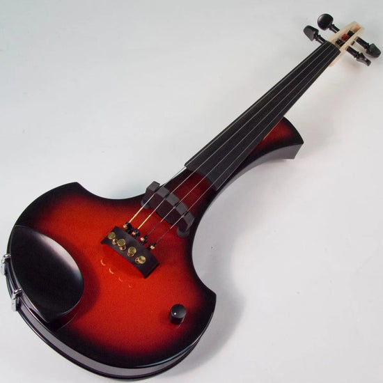 Cantini Earphonic Electric Violin with MIDI, Red/Black Sunburst - Electric Violin Shop