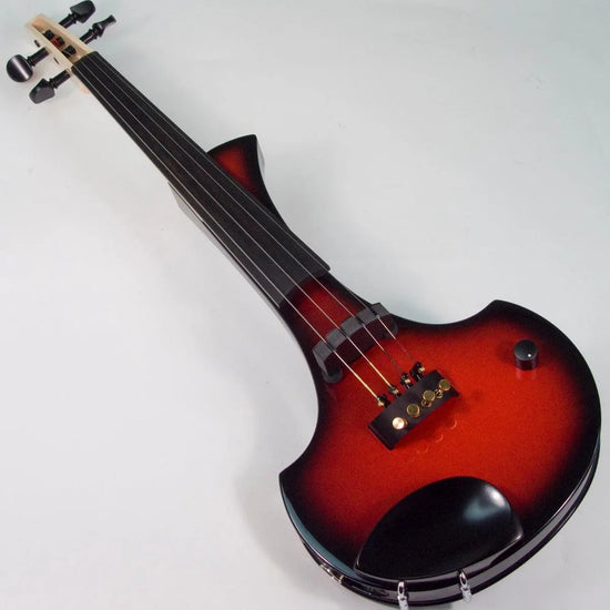 Cantini Earphonic Electric Violin with MIDI, Red/Black Sunburst - Electric Violin Shop