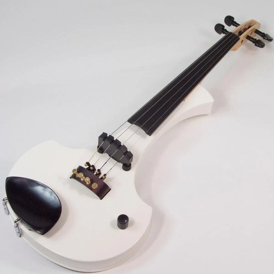 Cantini Earphonic Electric Violin with MIDI, Satin White - Electric Violin Shop