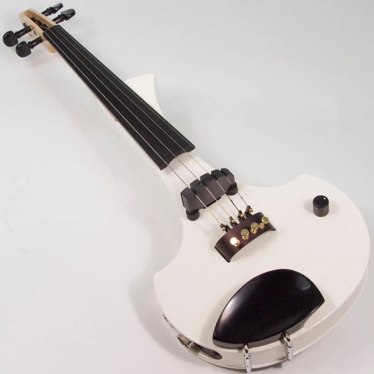 Cantini Earphonic Electric Violin with MIDI, Satin White - Electric Violin Shop