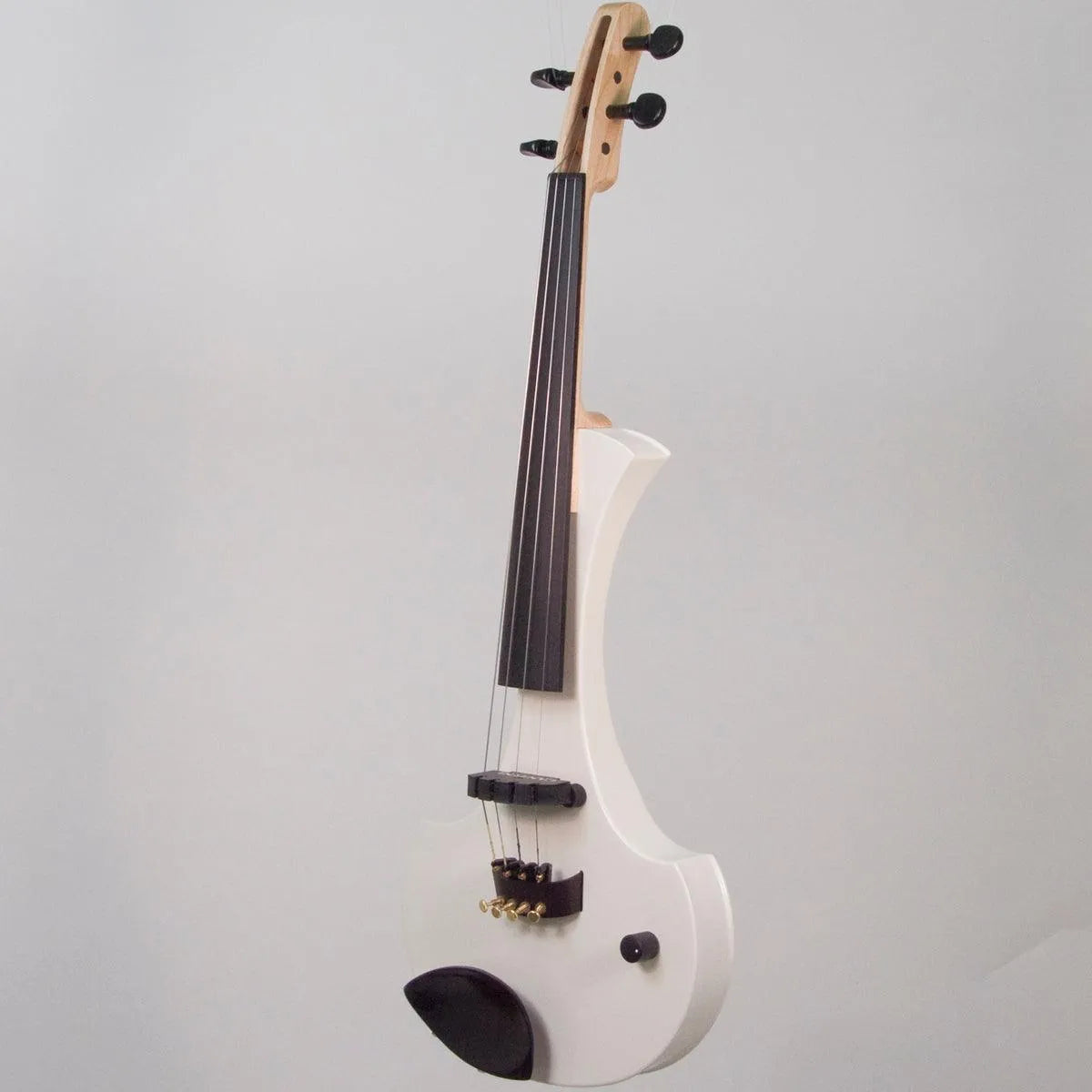 Cantini Earphonic Electric Violin with MIDI, Satin White - Electric Violin Shop