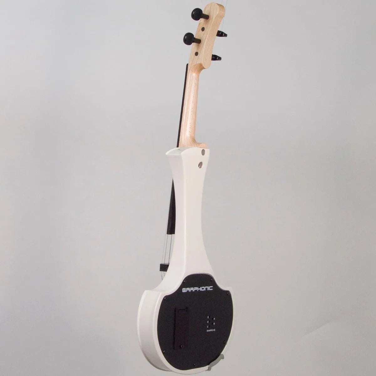 Cantini Earphonic Electric Violin with MIDI, Satin White - Electric Violin Shop