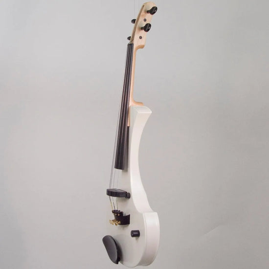 Cantini Earphonic Electric Violin with MIDI, Satin White - Electric Violin Shop