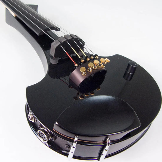 Cantini Earphonic 5-String Electric Violin with MIDI, Gloss Black - Electric Violin Shop