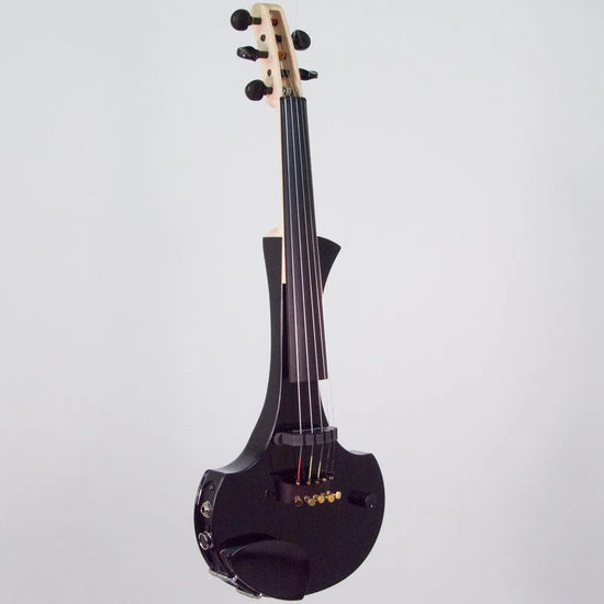 Cantini Earphonic 5-String Electric Violin with MIDI, Gloss Black - Electric Violin Shop