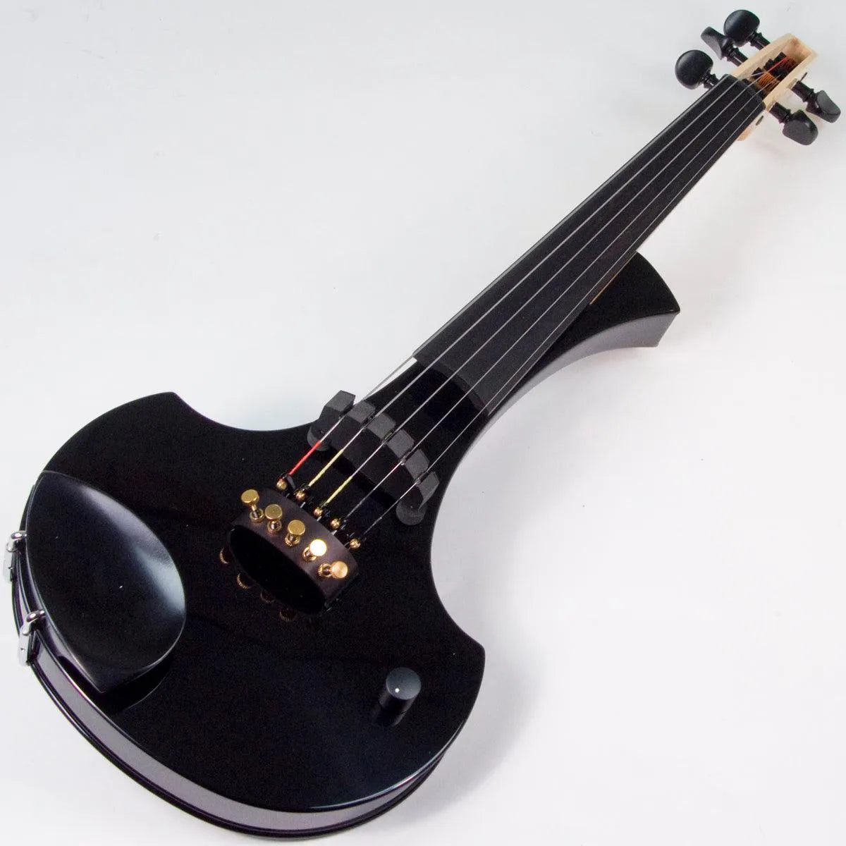 Cantini Earphonic 5-String Electric Violin with MIDI, Gloss Black - Electric Violin Shop