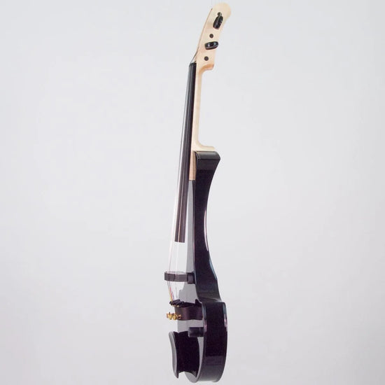 Cantini Earphonic 5-String Electric Violin with MIDI, Gloss Black - Electric Violin Shop