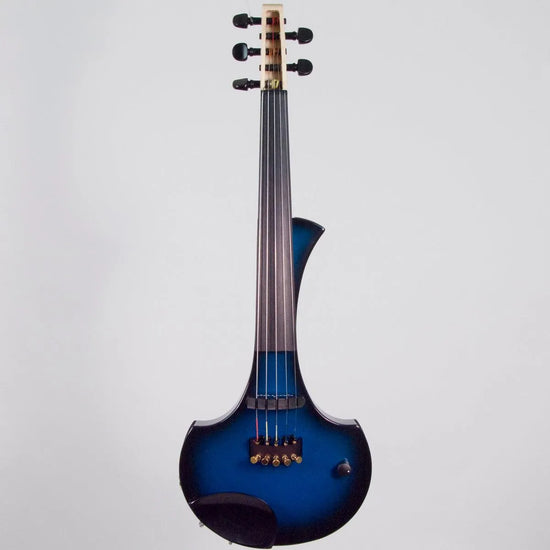 Cantini Earphonic 5-String Electric Violin with MIDI, Blue/Black Sunburst - Electric Violin Shop