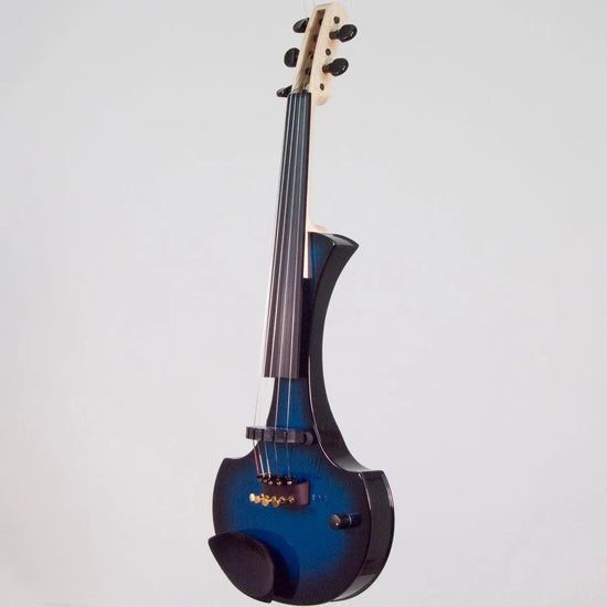 Cantini Earphonic 5-String Electric Violin with MIDI, Blue/Black Sunburst - Electric Violin Shop