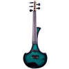 Cantini Earphonic 5-String Fretted Electric Violin with MIDI, Green/Black Sunburst - Electric Violin Shop