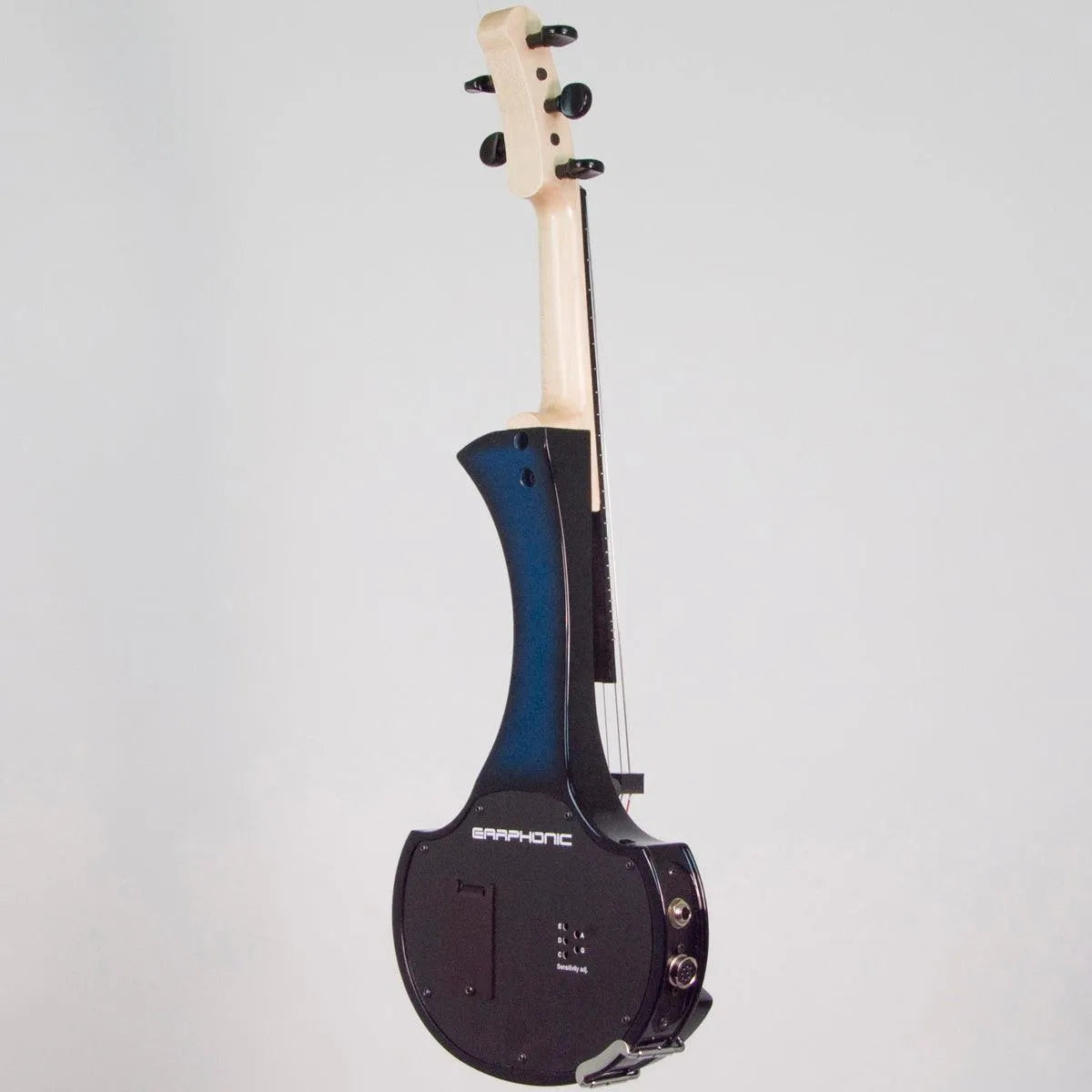 Cantini Earphonic 5-String Fretted Electric Violin with MIDI, Blue/Black Sunburst - Electric Violin Shop