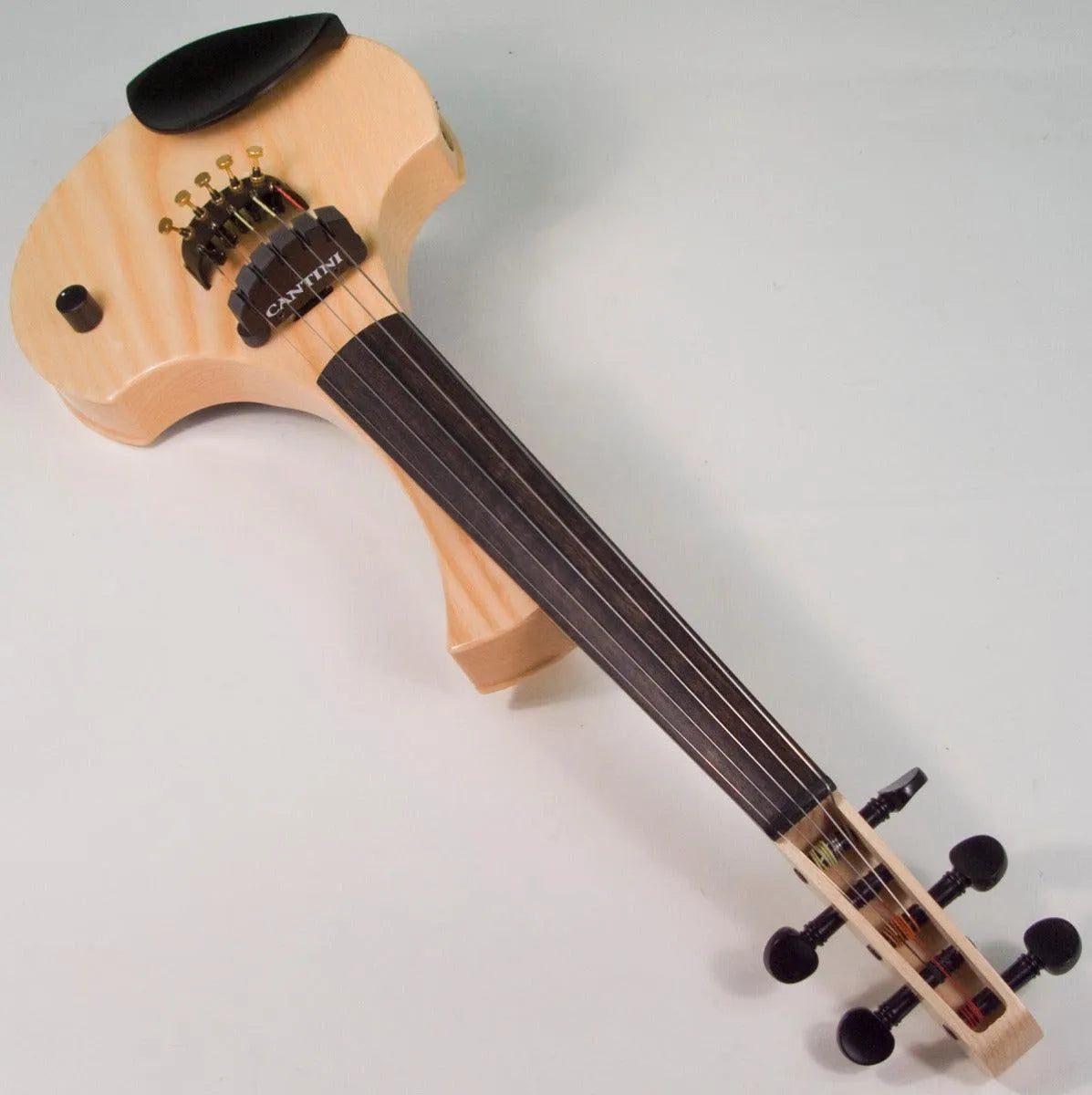 Cantini Earphonic 5-String Electric Violin with MIDI, Natural - Electric Violin Shop