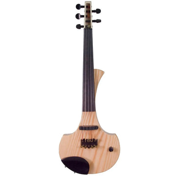 Cantini Earphonic 5-String Electric Violin with MIDI, Natural - Electric Violin Shop