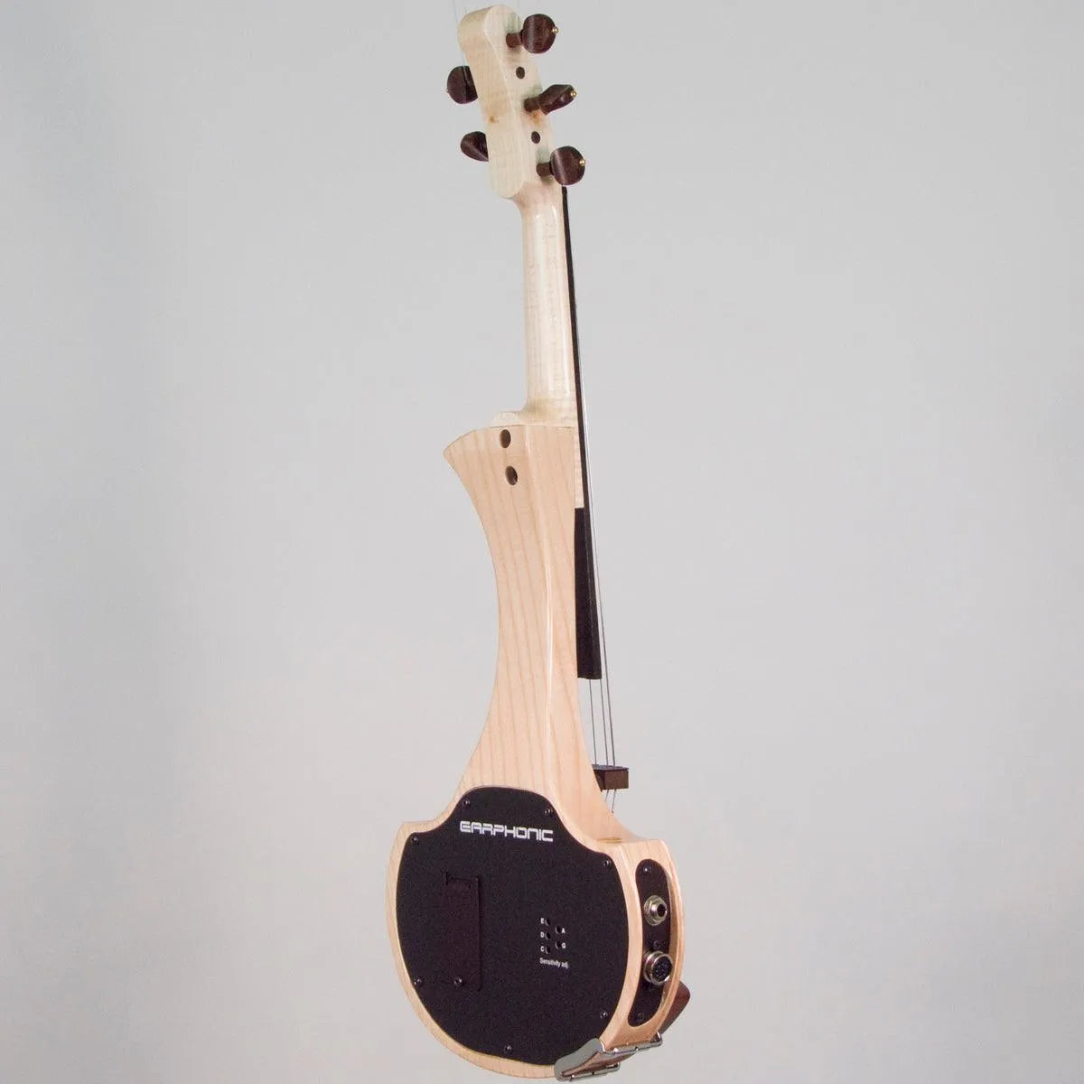 Cantini Earphonic 5-String Electric Violin with MIDI, Red Elm Burl - Electric Violin Shop