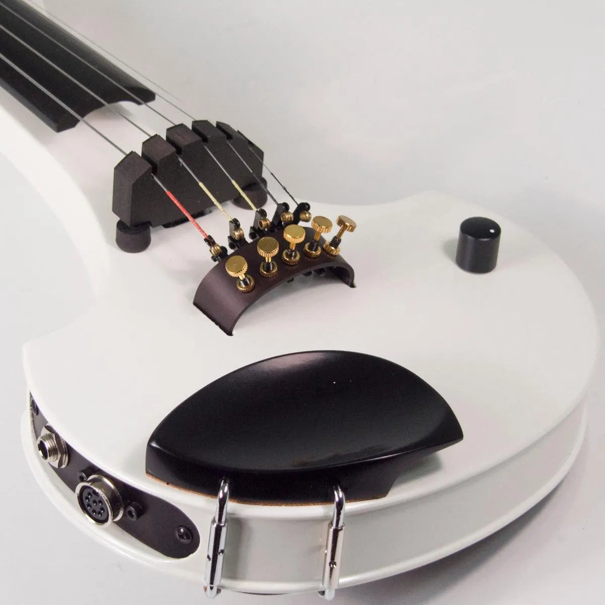 Cantini Earphonic 5-String Electric Violin with MIDI, Gloss White - Electric Violin Shop