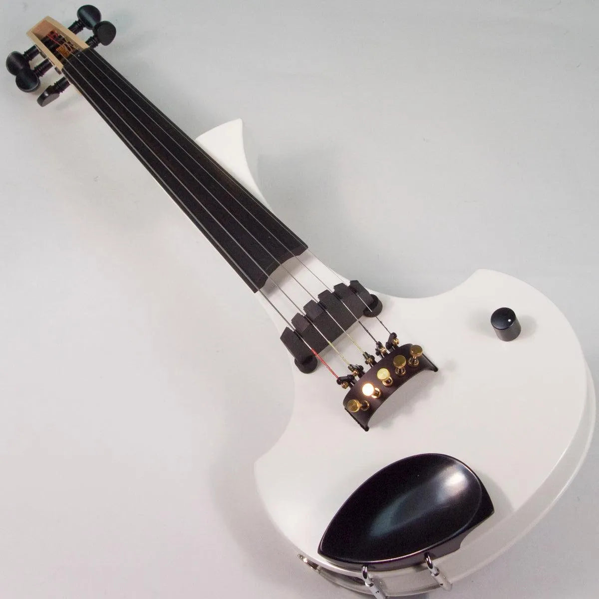 Cantini Earphonic 5-String Electric Violin with MIDI, Gloss White - Electric Violin Shop