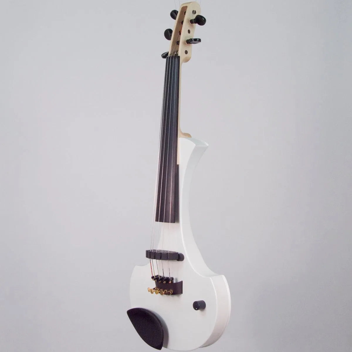 Cantini Earphonic 5-String Electric Violin with MIDI, Gloss White - Electric Violin Shop